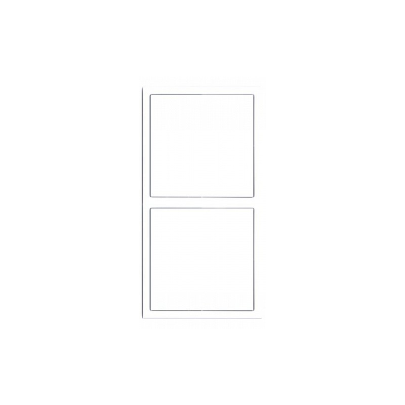 Tile Series 2 Gang Panel Frame 2.1 Vertical - Ivory White