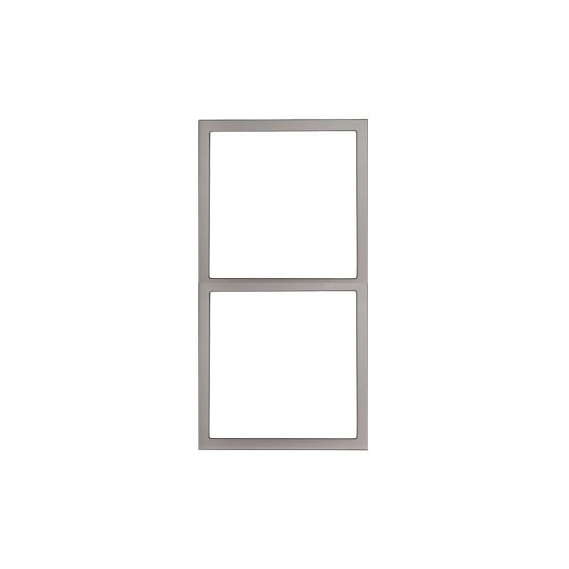 Tile Series 2 Gang Panel Frame 2.1 Vertical Metal - Champagne Gold