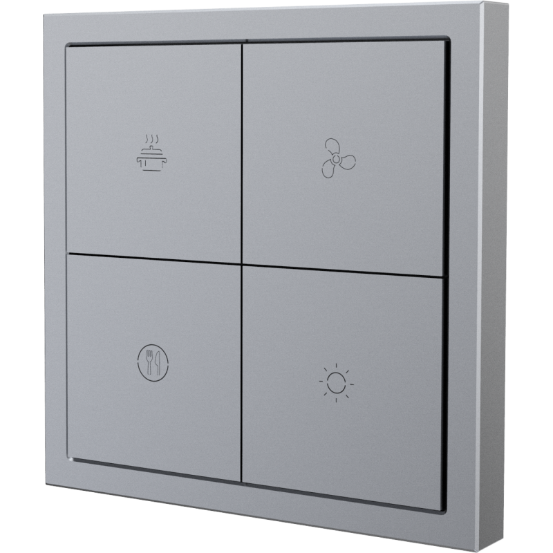 Tile Series 4 button smart panel 2.1 Metal - Space Gray