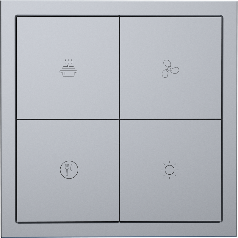 Tile Series 4 button smart panel 2.1 Metal - Space Gray