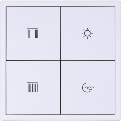 Tile Series 4 button smart panel 2.1 - Ivory White