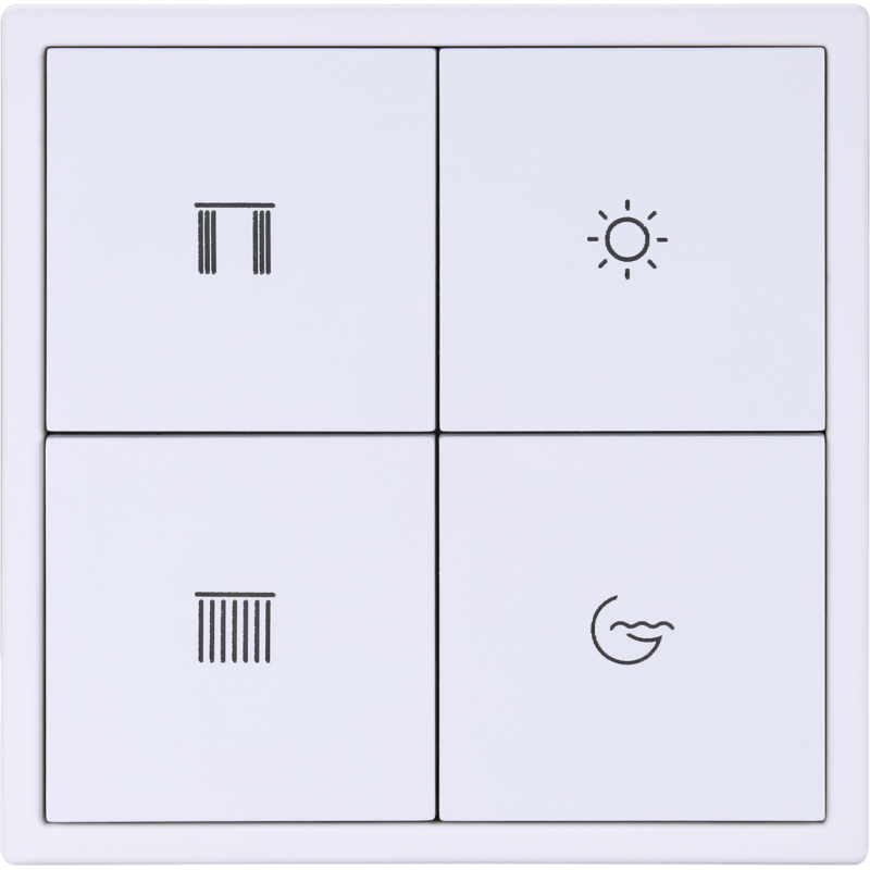 Tile Series 4 button smart panel 2.1 - Ivory White