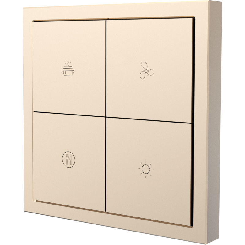 Tile Series 4 button smart panel 2.1 - Champagne Gold