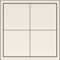 Tile Series 4 button smart panel 2.1 - Champagne Gold