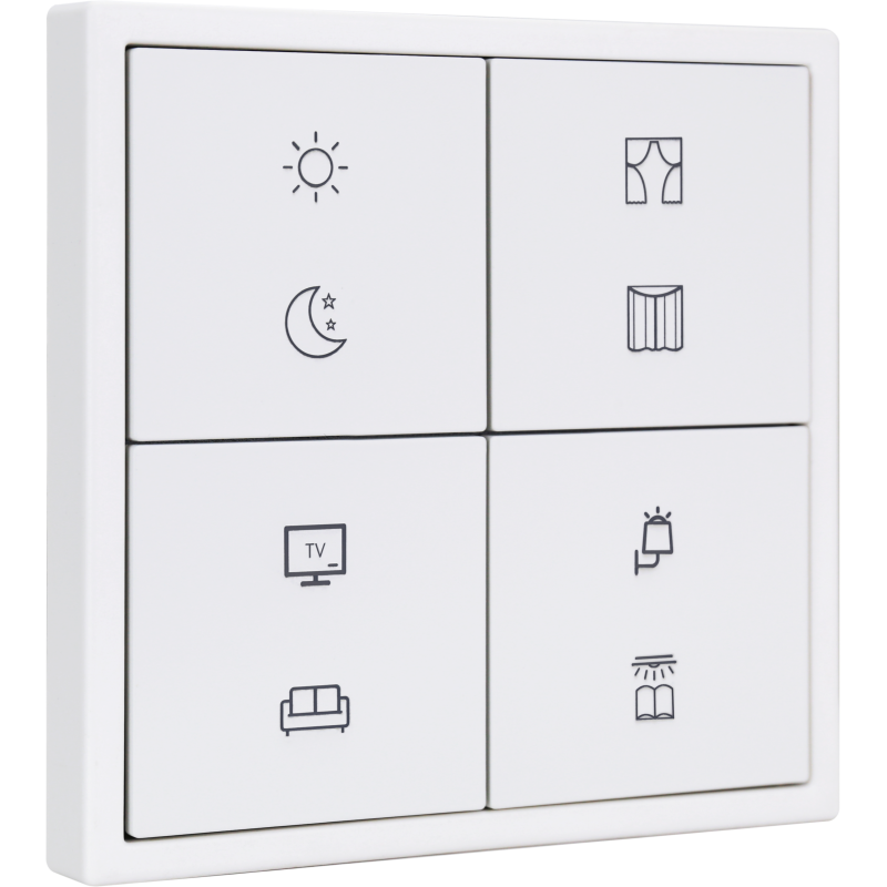Tile Series 8 button smart panel 2.1 - Ivory White