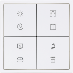 Tile Series 8 button smart panel 2.1 - Ivory White