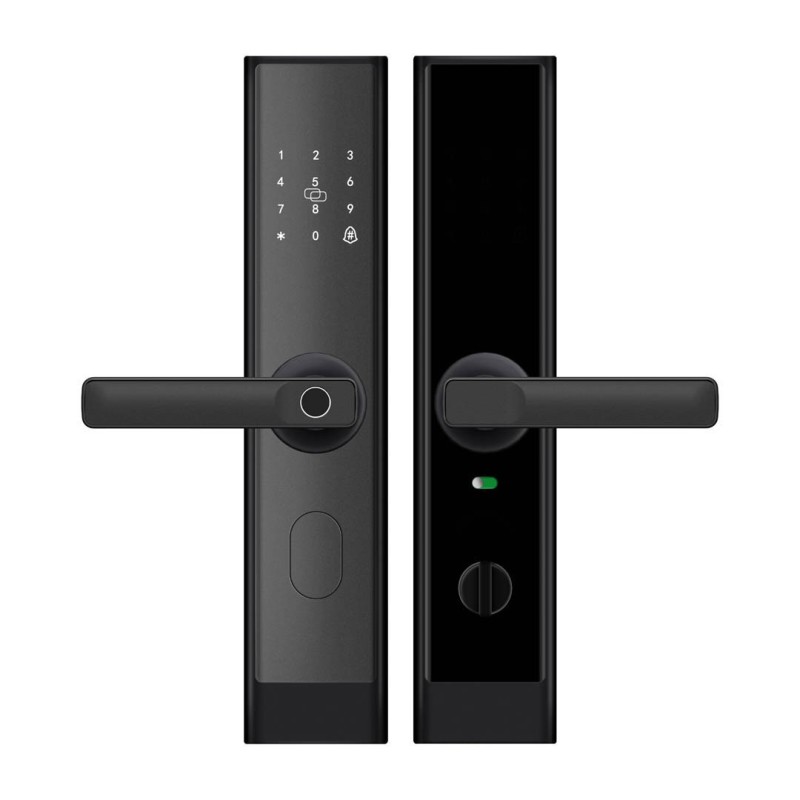 Fingerprint Smart Door Lock, with  standard lock body  (Black)