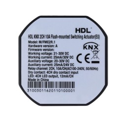 2CH 10A Flush-mounted Switch Actuator
